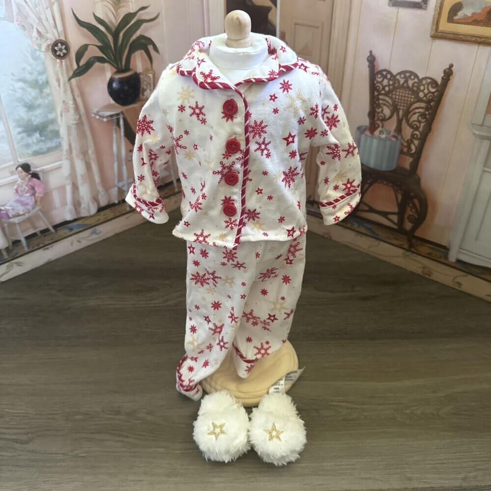 American Girl Doll Truly Me WARM WISHES Pajamas Snowflake Holiday